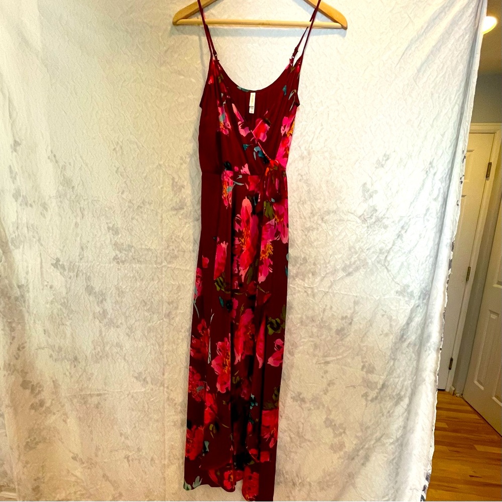 Floral high low xhilaration dress